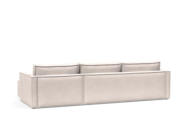 NEWILLA SOFA BED W/LOUNGER 57"X118", W/SLIM ARM RESTS