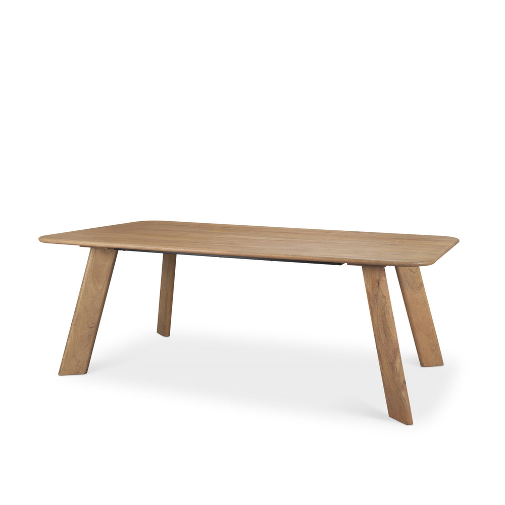 Welborn 84" Light Brown Wood Rectangular Dining Table