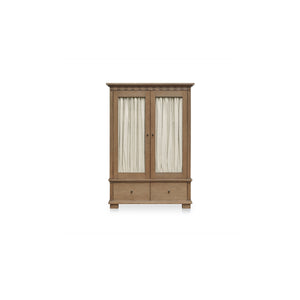 Moe's Lillian Tall Cabinet Brown with Glass Doors