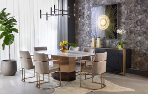 DALTON SIDEBOARD - ANTIQUE BRASS - BLACK