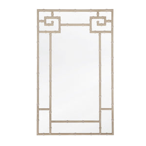 BAMBOO DETAIL MIRROR IN LIGHT CERUSED OAK