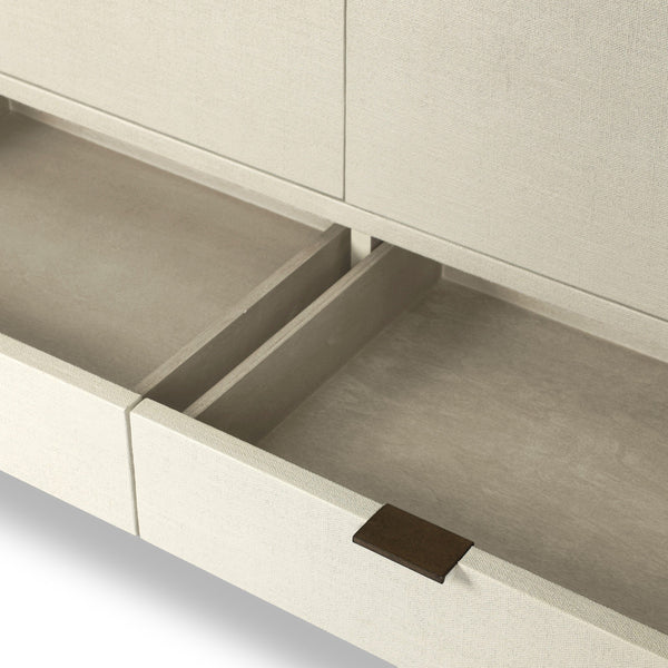 Cressida Bar Cabinet - Ivory Painted Linen