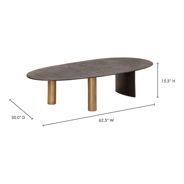 Moe's Nicko Coffee Table Black Metal
