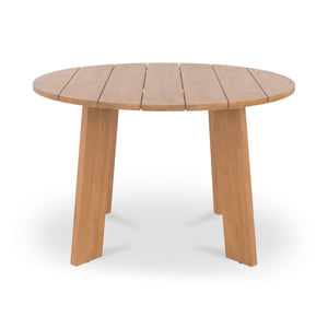 Moe's Delta Round Outdoor Dining Table Natural