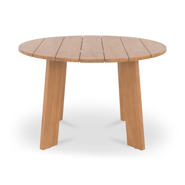 Moe's Delta Round Outdoor Dining Table Natural