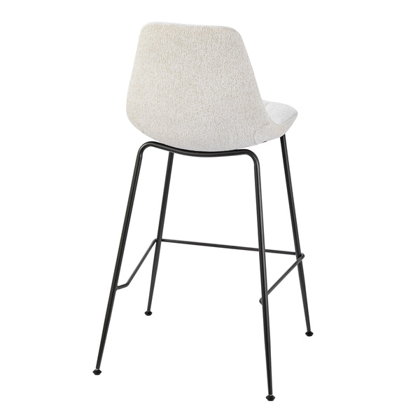Robert KD Fabric Counter Stool, Posh Ivory