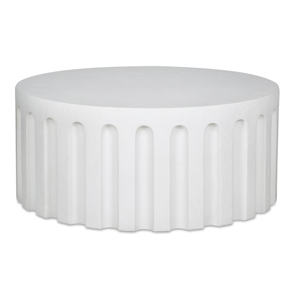 Eris Outdoor Coffee Table in White