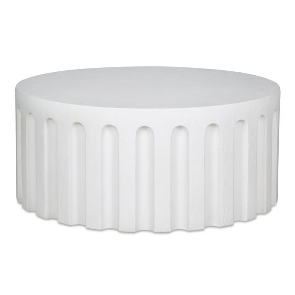 Eris Outdoor Coffee Table in White