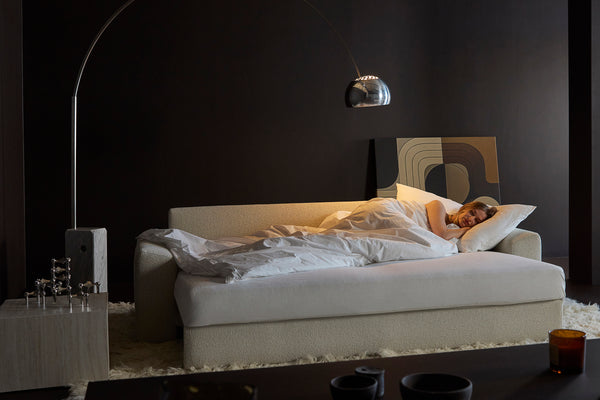 VILANDER SOFA BED, CUSHION ARMS, 57"X79"