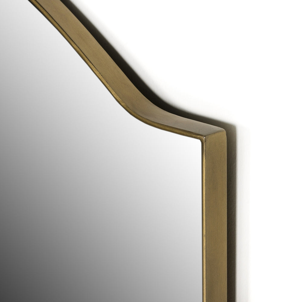 Jacques Mirror In Antique Brass