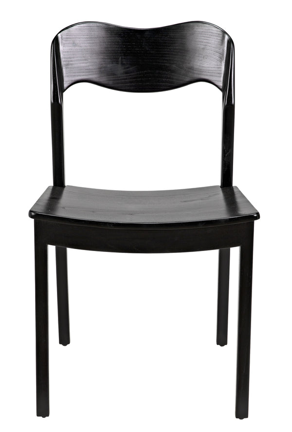 Weller Sungkai/Mindi Chair in Charcoal Black