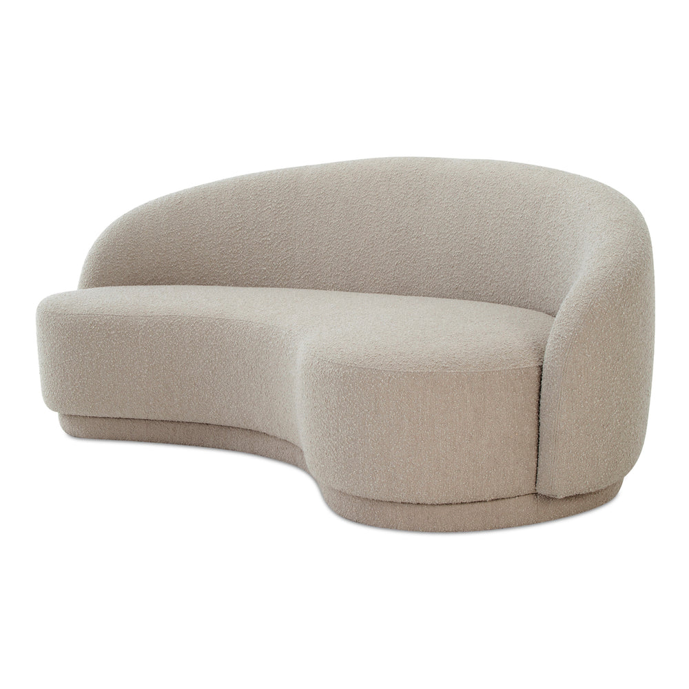 Moe's Excelsior Sofa in Shiitake Beige Boucle