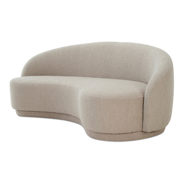 Moe's Excelsior Sofa in Shiitake Beige Boucle