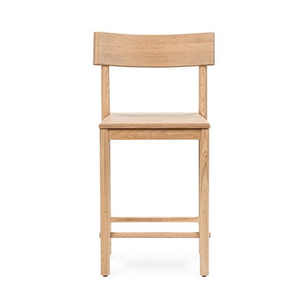 Foundation Solid Wood Counter Stool - Light Oak