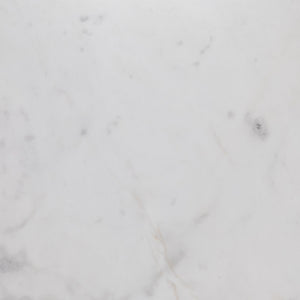 Delune Nightstand In Polished White Marble