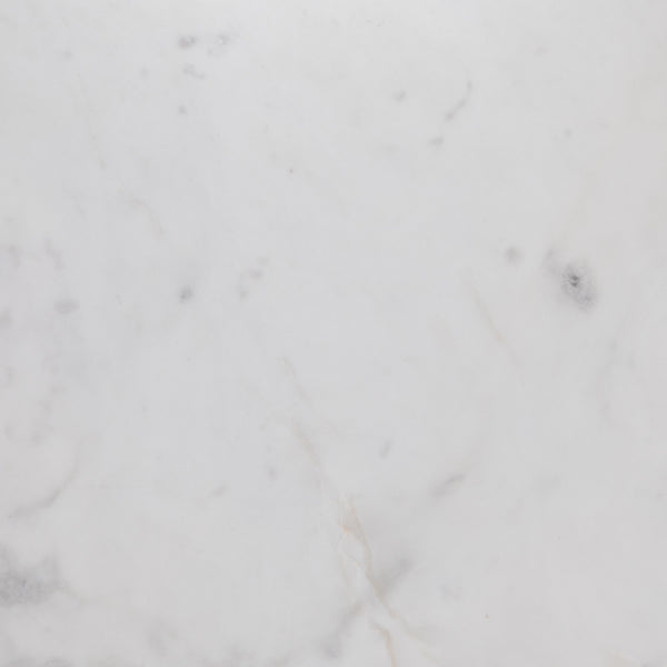 Delune Nightstand In Polished White Marble