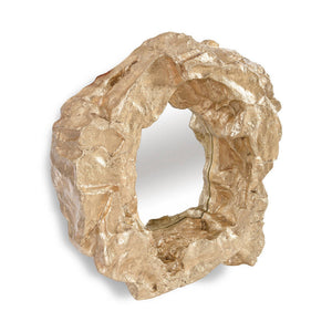 Rock Pond Mirror, Gold Leaf