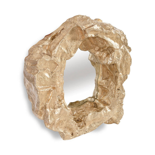 Rock Pond Mirror, Gold Leaf