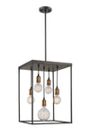 Troubadour  5 Light Pendant in Bronze Finish