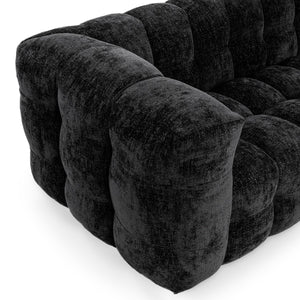 Walter Upholstered Sofa in Zinc with Tuxedo Arms