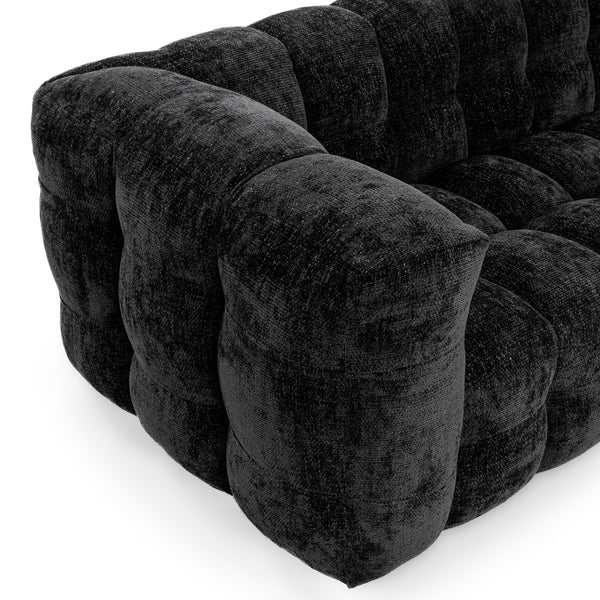 Walter Upholstered Sofa in Zinc with Tuxedo Arms