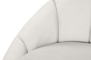 Jesse Chaise In Cream Velvet