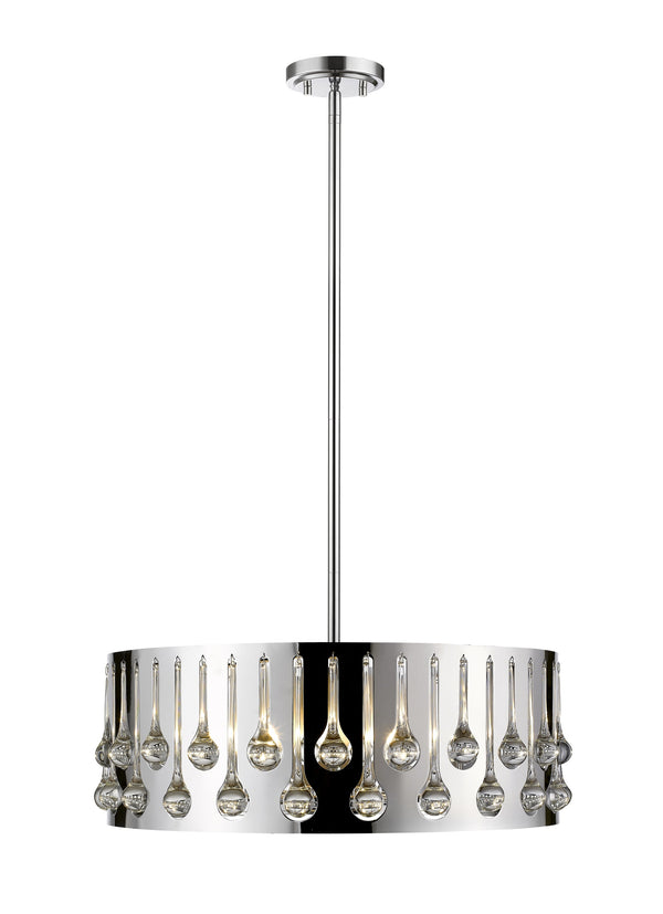 Oberon 6 Light Pendant in Chrome  Finish