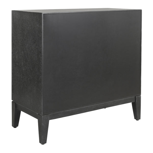 Covey KD Cabinet 2 Doors, Brushstroke Black
