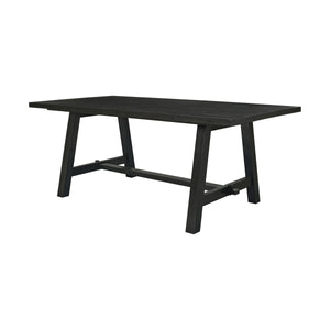 Bedford KD 79" Rect. Dining Table "A" Base, Brushed Black 
