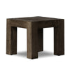 Abaso End Table - Ebony Rustic Wormwood Oak