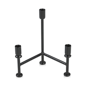 Moe's Cicero Candle Holder Black Iron