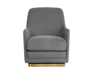 MARCELA SWIVEL LOUNGE CHAIR - BELFAST KOALA GREY
