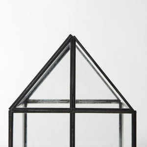 Sikes (Medium) 8L x 8W x 13H Hut Terrarium W/Glass Base