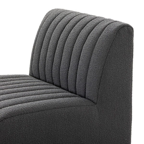 Build Your Own: Augustine Dining Banquette - FIQA Boucle Charcoal
