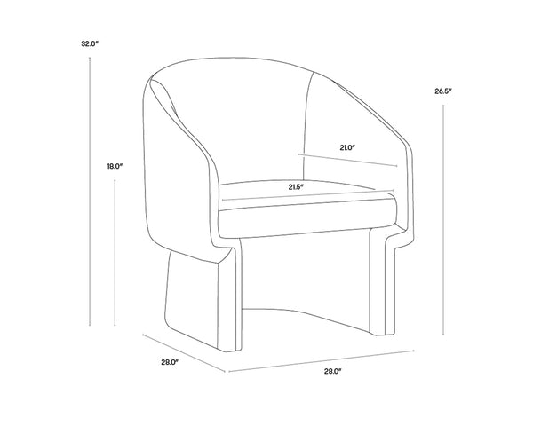LAURYN LOUNGE CHAIR - MEG RUST