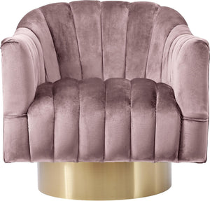 Noel Accent Chair In Pink Velvet