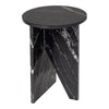Grace Accent Table in Black Marble