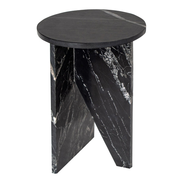 Grace Accent Table in Black Marble