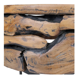 Bardo KD Reclaimed Teak Side/ End Table, Natural 