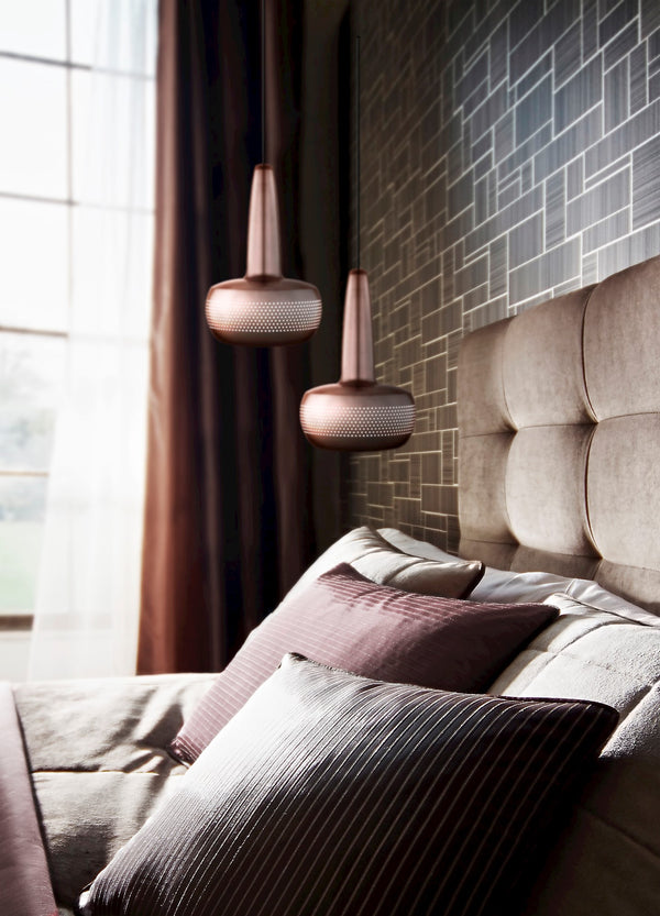 Clava Hardwired Pendant in Copper with Black Cord