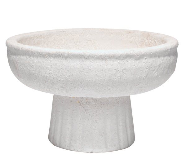Aegean Ceramic Pedestal Decorative Bowl, Small