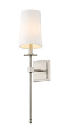 Camila 1 Light Wall Sconce in Brushed Nickel Finish