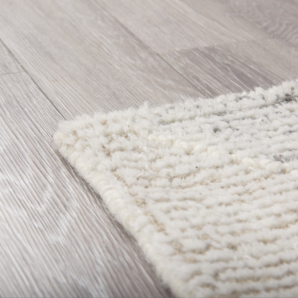 Kolt 5x8 Neutral Geometric Patterned Wool Area Rug