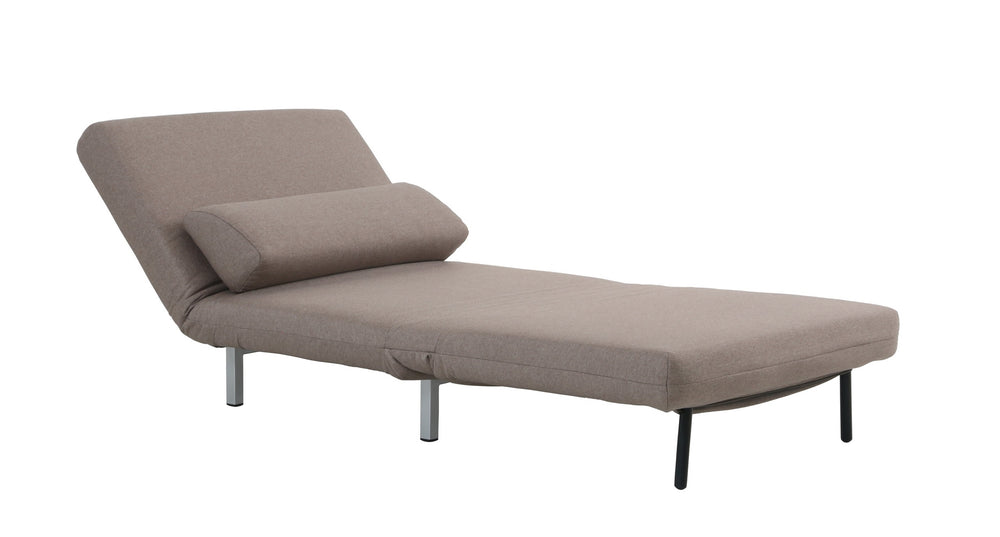 Jaidan Chair Bed in Beige Fabric