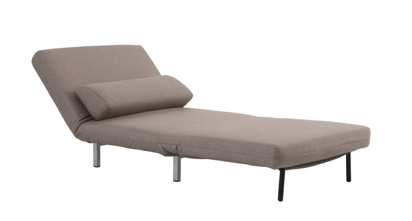 Jaidan Chair Bed in Beige Fabric