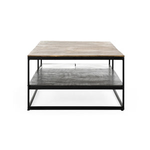 Remmy Cast Aluminum Rectangle Coffee Table - Antique Finish