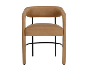 MAVIA DINING ARMCHAIR - LUDLOW SESAME LEATHER