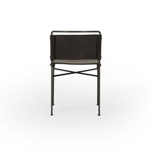 Wharton Dining Chair in Distressed Black