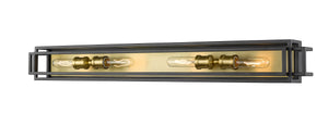 Titania 4 Light Vanity in Bronze + Olde Brass Finish