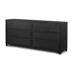 Millie 6 Drawer Dresser In Drifted Matte Bl
